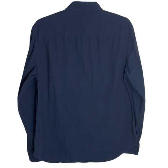 Club Monaco Shirt Mens M Blue Button Down Slim Fit Long Sleeve Cotton Preppy - Picture 2 of 10